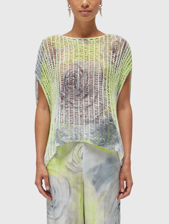 Top with floral print - 1