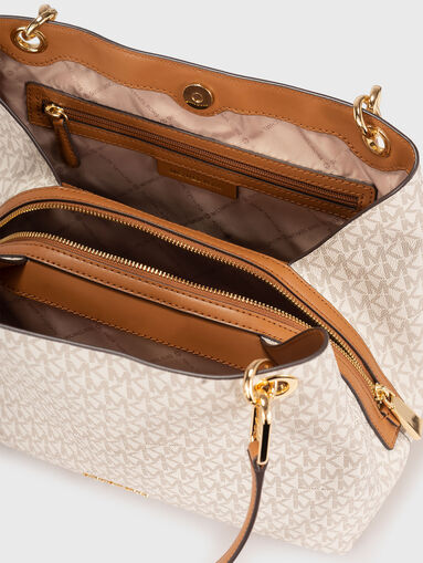 KENSINGTON bag with monogram logo print - 5