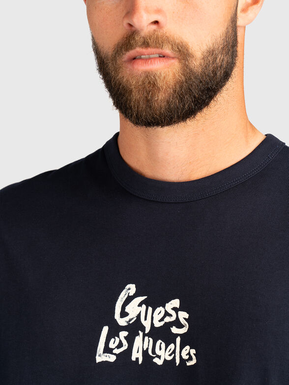 Oversized T-shirt with accent back - 4