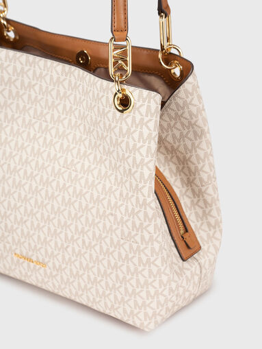 KENSINGTON bag with monogram logo print - 4