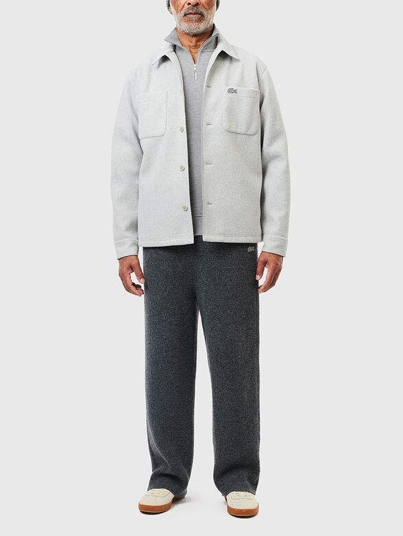 High neck zipped interlock sweatshirt - 2