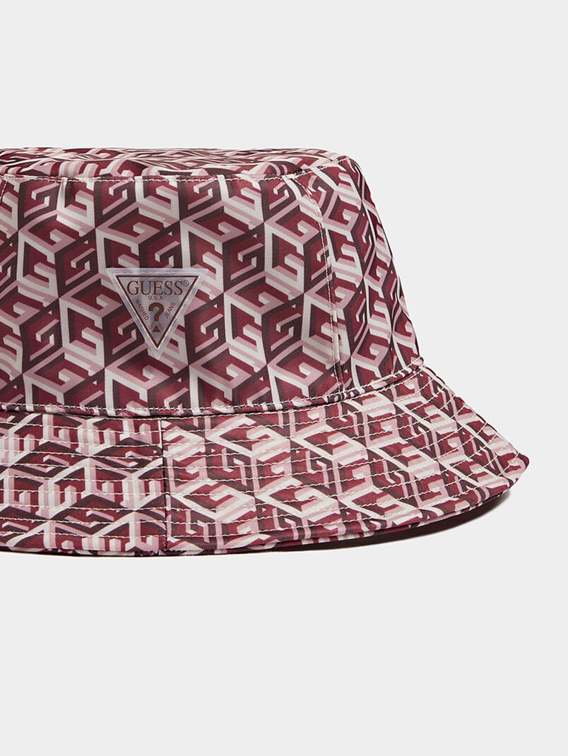 DARIA hat with monogrammed print - 3