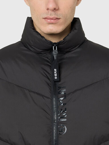 Padded jacket with logo - 4