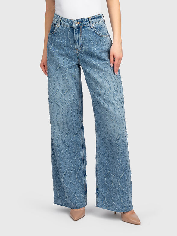 Jeans with embossed texture - 1