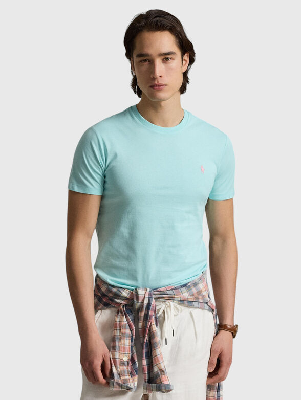 Blue cotton T-shirt - 1