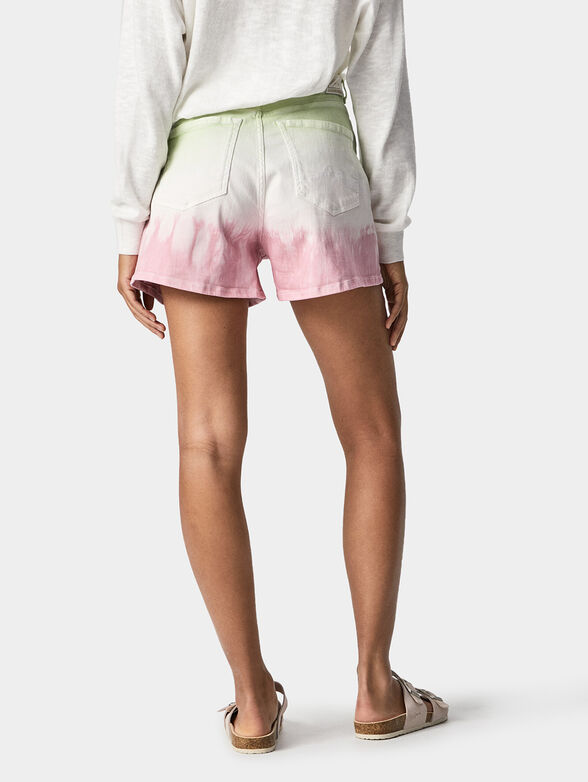STELLA SPLASH denim shorts with tie-dye effect - 1