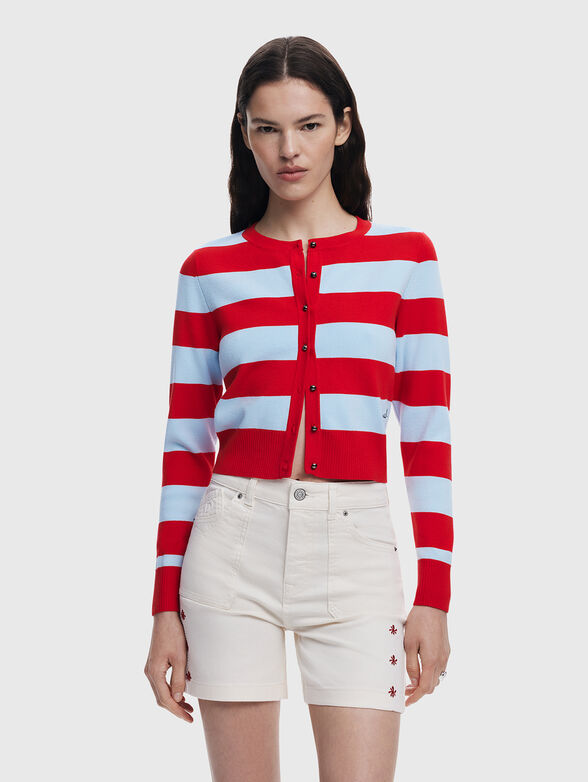 Denim shorts with embroidery - 5