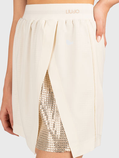 Mini skirt with sequins - 4