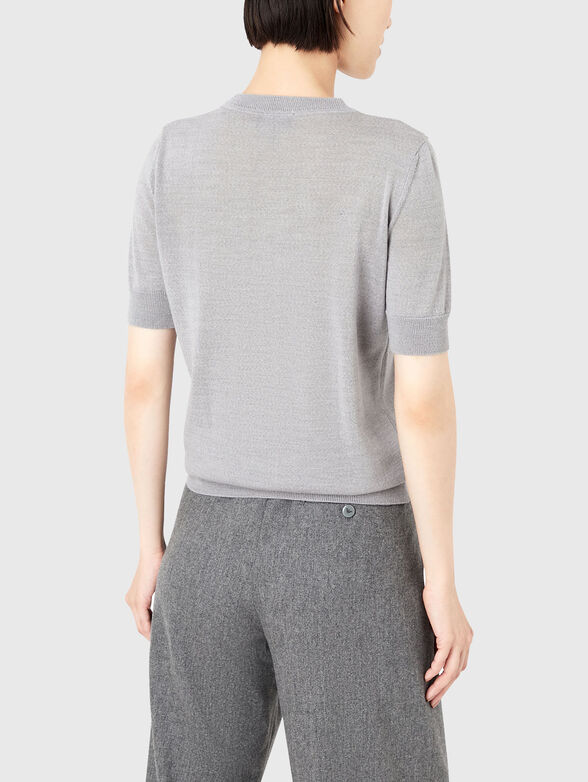 Short sleeved wool sweater - 3