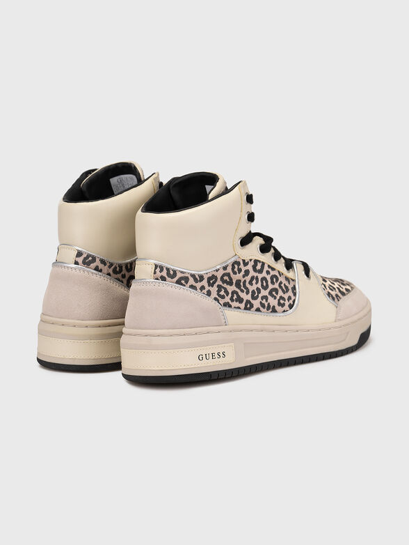 TULLIA high sports shoes with leopard print - 3