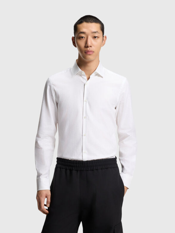 Cotton shirt with a monogrammed logo  - 1