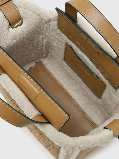 K/CIRCLE small shearling tote bag - 5