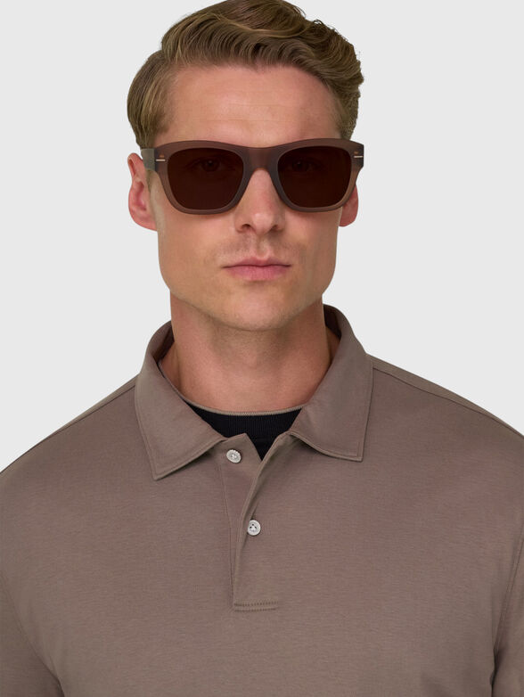 Cotton blend polo-shirt - 4