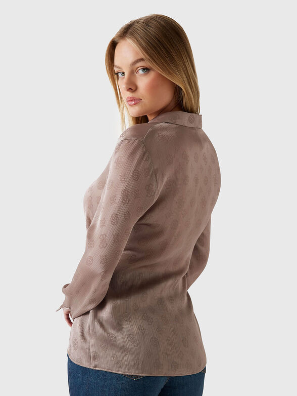 MARTHE shirt with accent logo print - 3