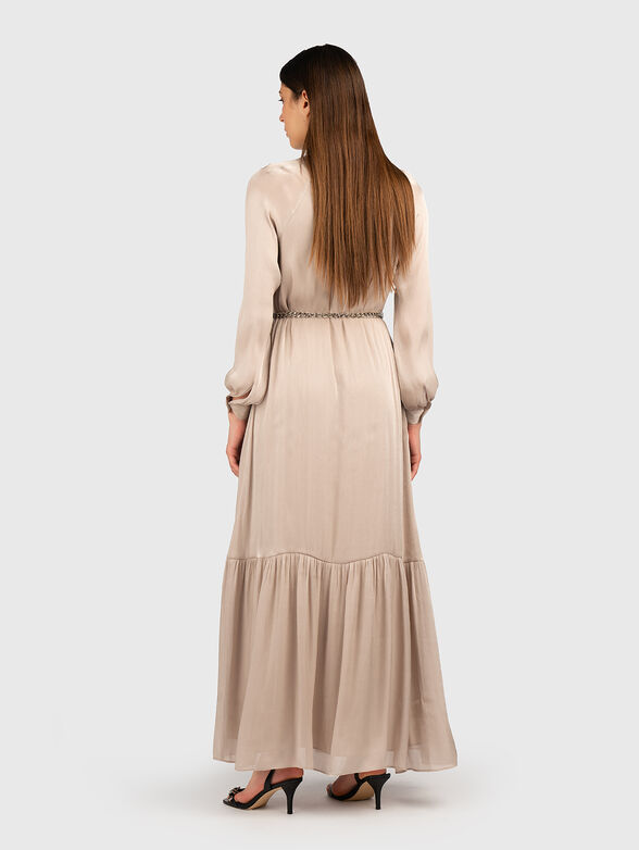 Maxi dress with waist belt - 2