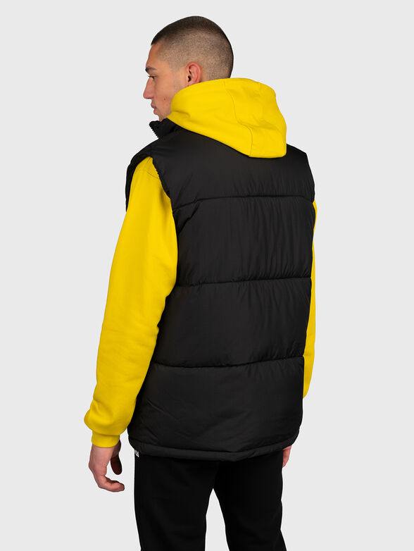 DIK padded vest in black color - 2