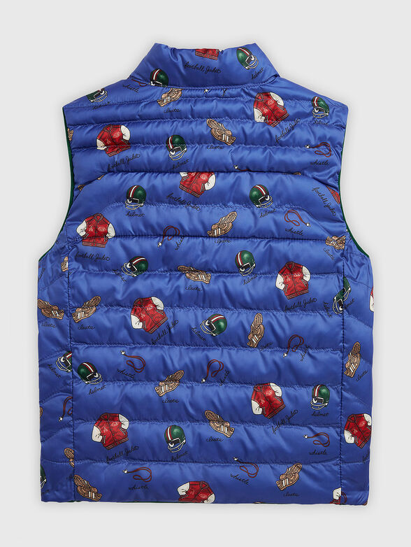 Padded reversible sleeveless jacket - 6