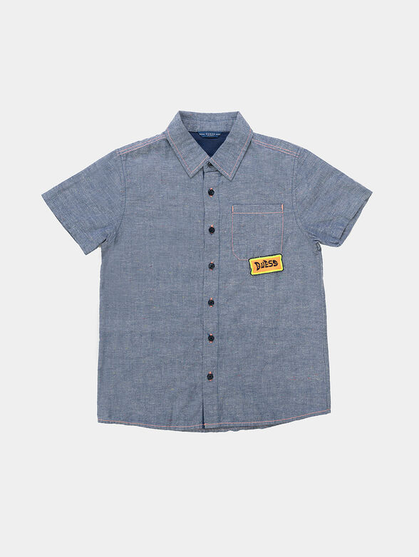 Shirt with contrasting elements - 1