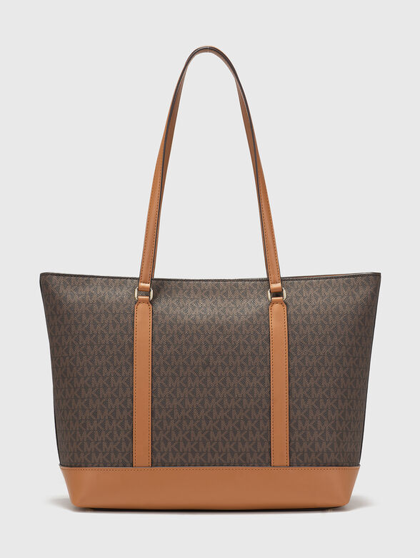 Brown bag with monogram logo print - 2
