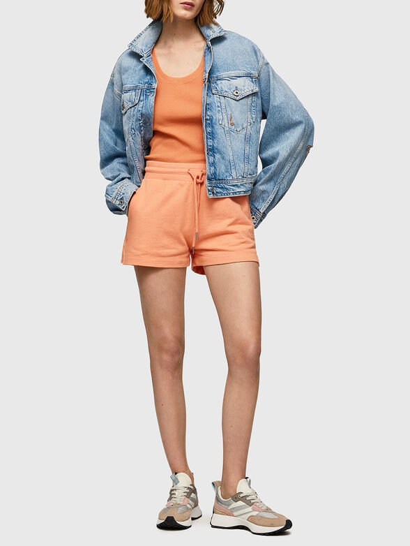 WHITNEY shorts in coral color - 4