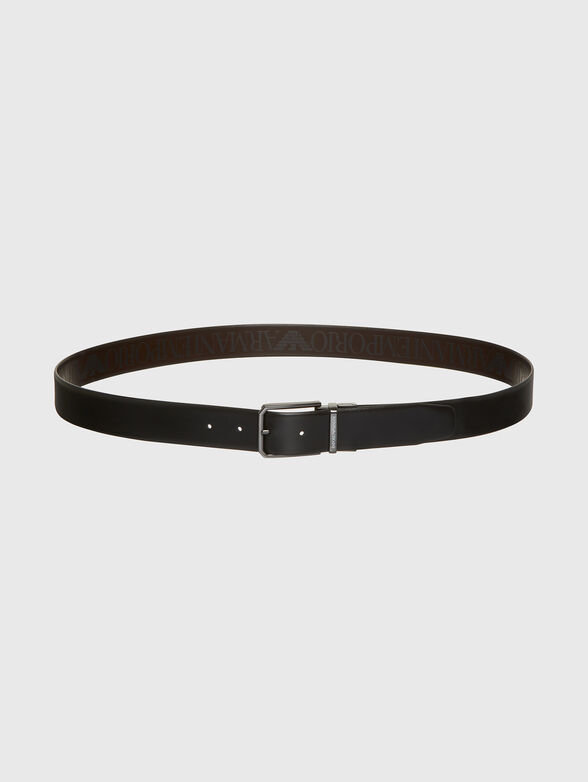 Leather belt with logo detail - 2