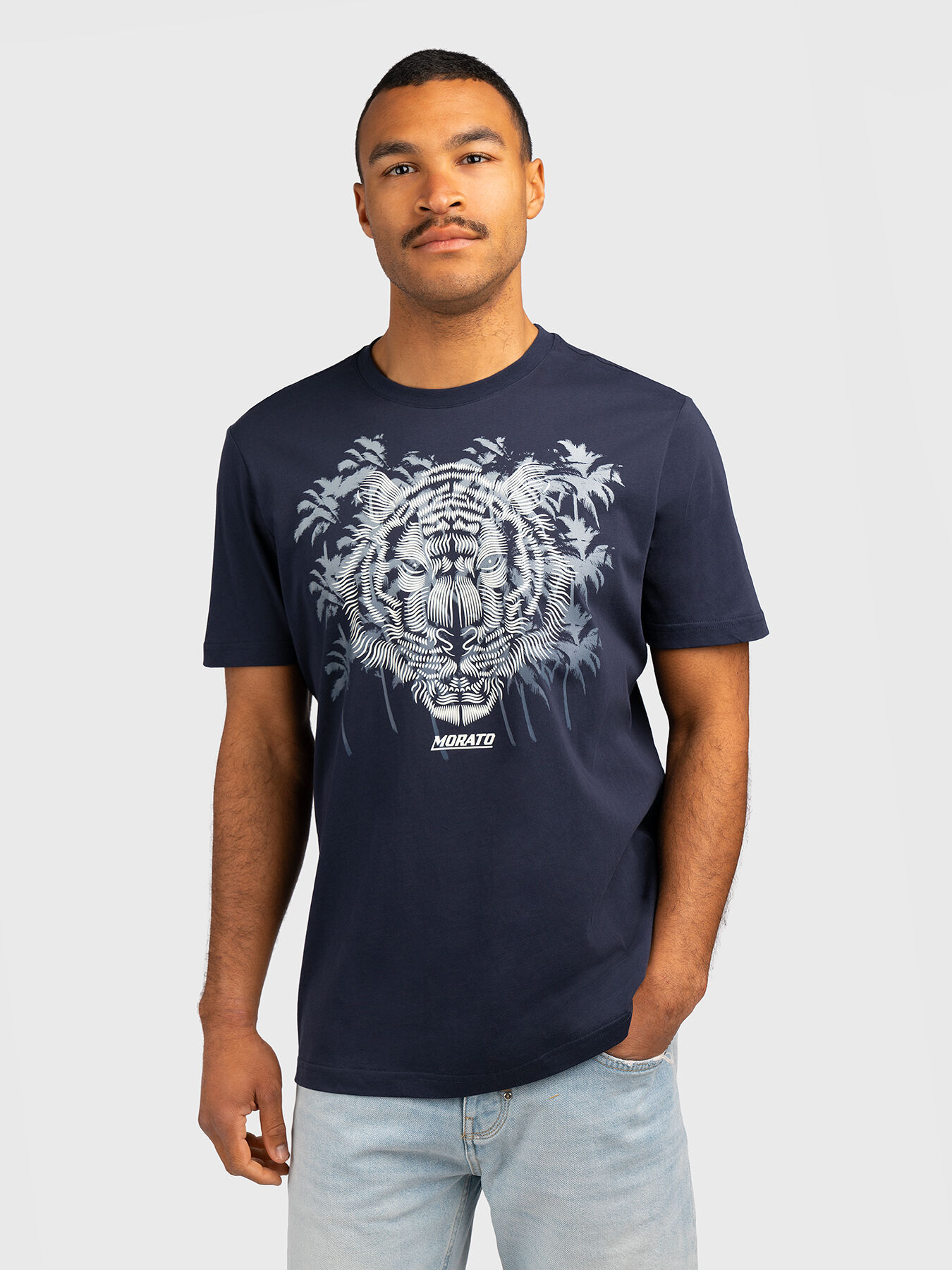 Tシャツ・カットソー MALO DARK BLUE COTTON T-SHIRT Malo Blue Cotton T-shirt | italist