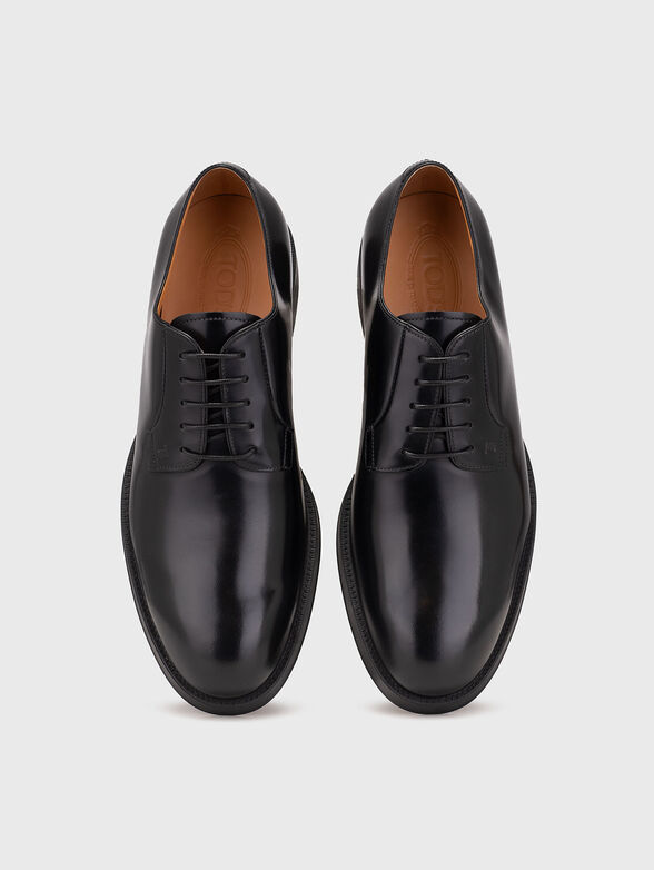 Black leather Derby shoes - 6