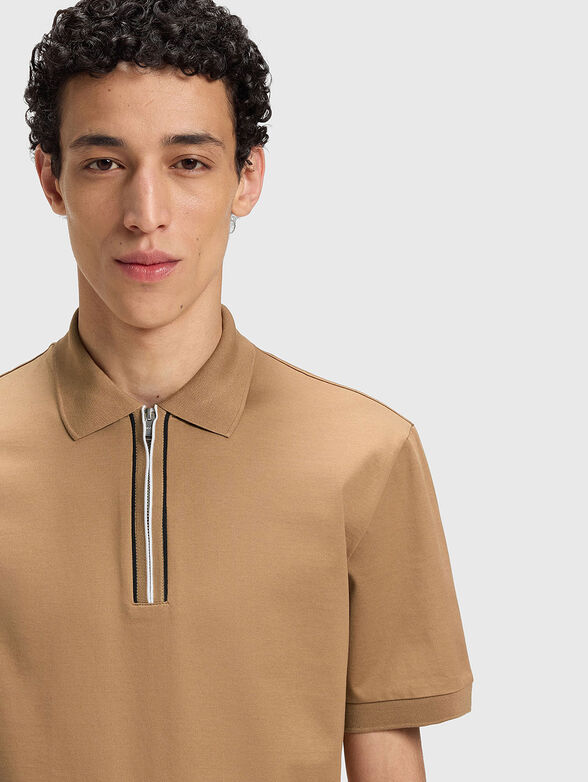 Cotton polo shirt with logo - 4