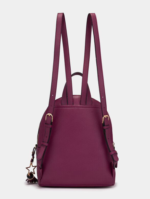 Backpack with embossed logo and pendant - 2