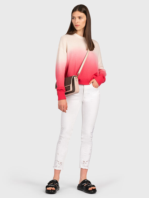 Cashmere sweater with ombre effect - 2
