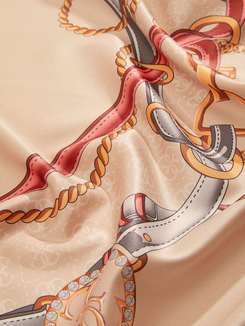 Scarf with 4G logo print - 3