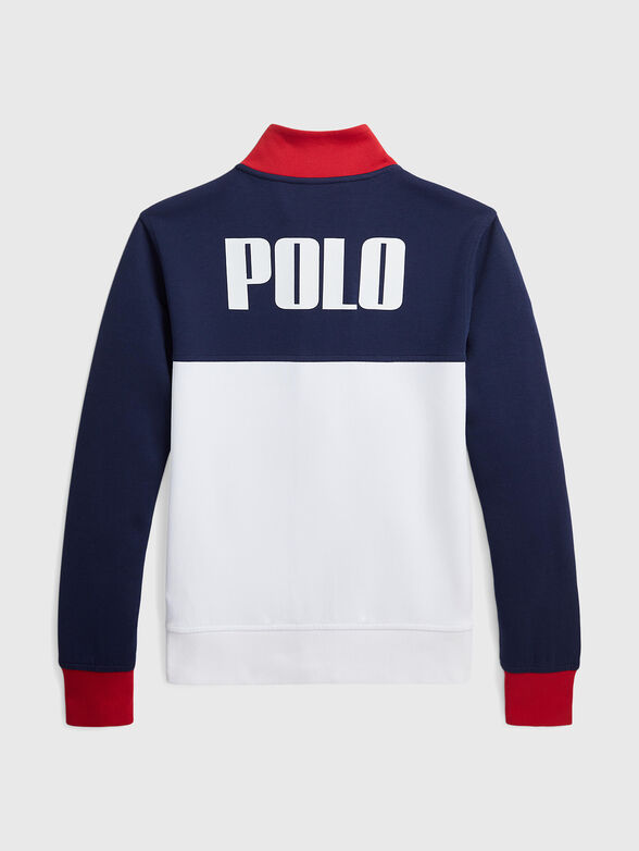 Sweatshirt with  zipper and pockets - 2