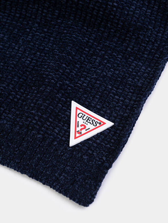 Set of hat and scarf in blue - 6