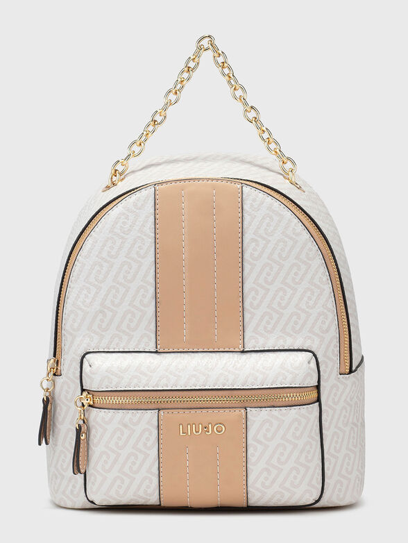 Backpack with monogram logo print - 1