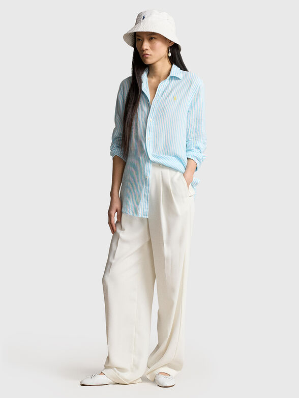 Striped linen shirt - 1