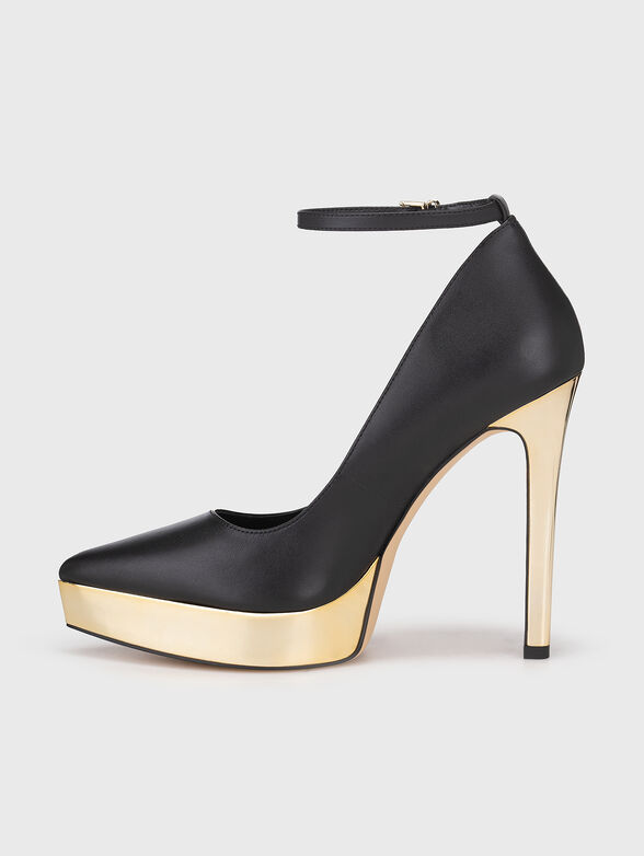 XENIA leather heeled shoes - 4