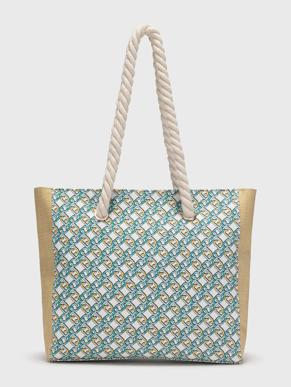 Beach bag with floral print - 2