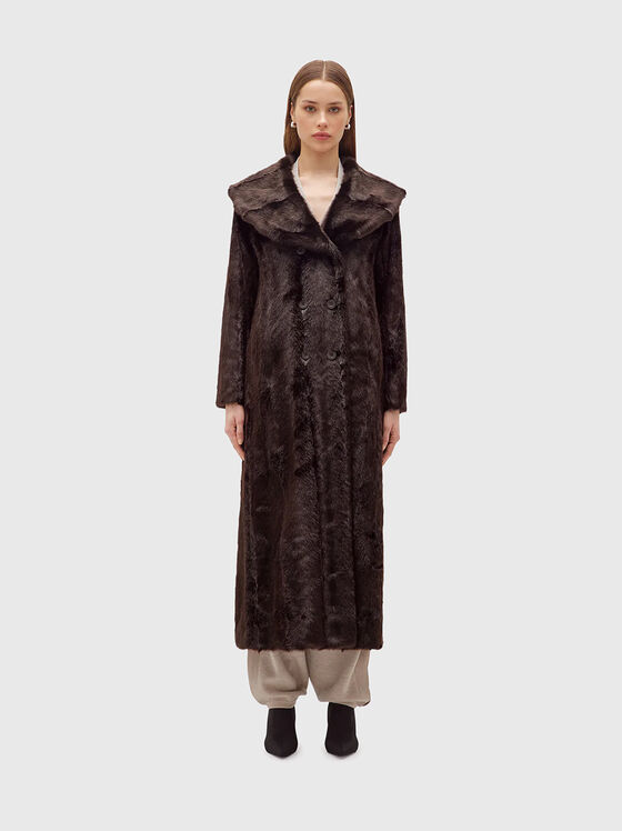 Long coat in soft texture - 1