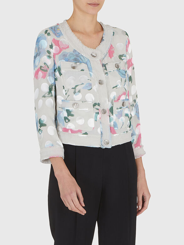 Silk blend blazer - 3