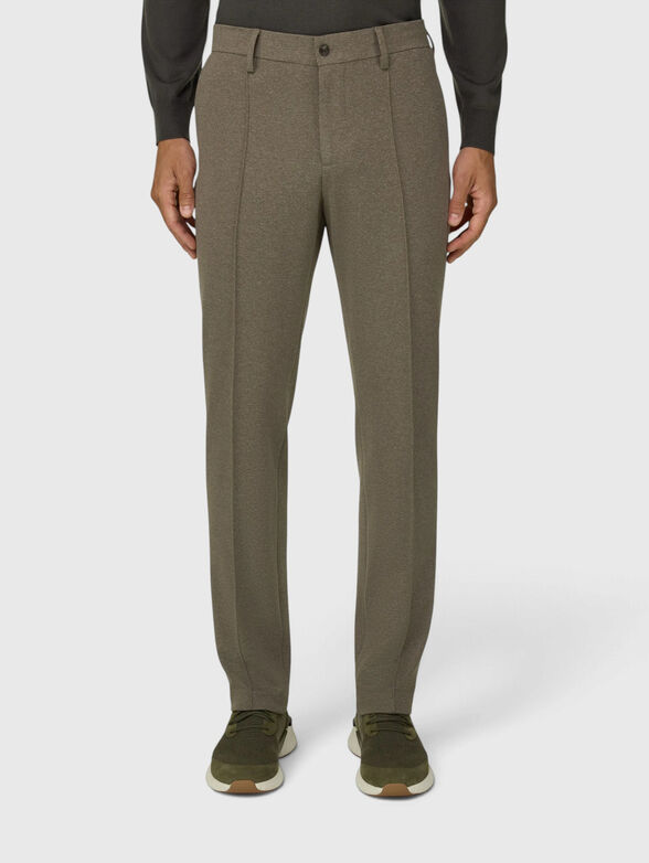 Cotton regular fit trousers - 1