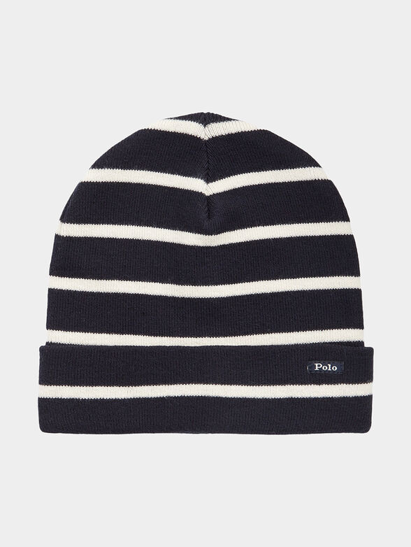 Striped knitted hat - 1