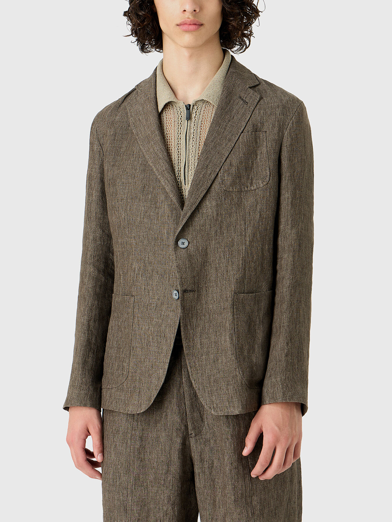 Armani linen blazer cheap