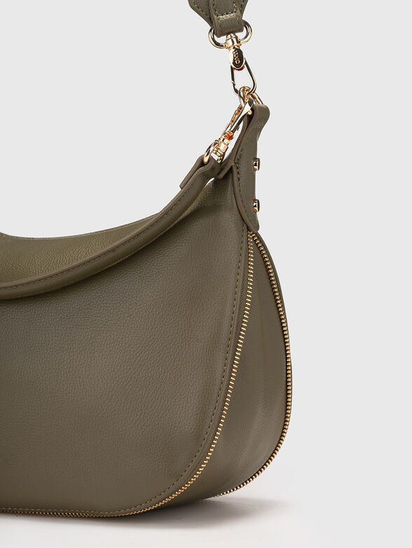 Crossbody bag with accent zipper - 5