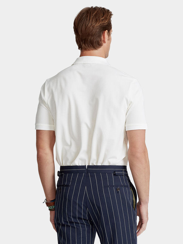 White polo-shirt with zip - 2