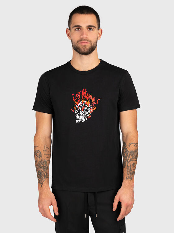 Cotton T-shirt with print  - 1