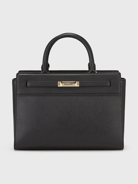 Black large bag with gold details - 1