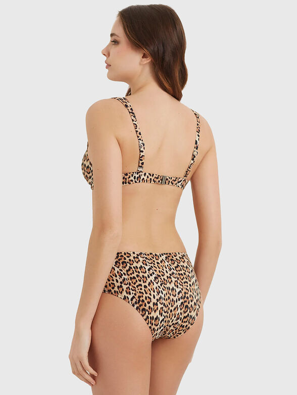 ESSENTIALS bikini bottom with animal print - 2