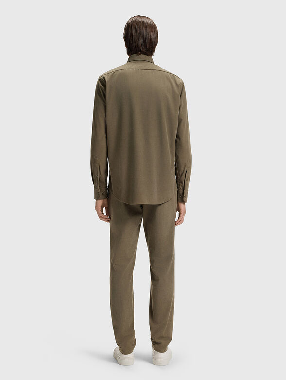 Long sleeved ribbed shirt - 3