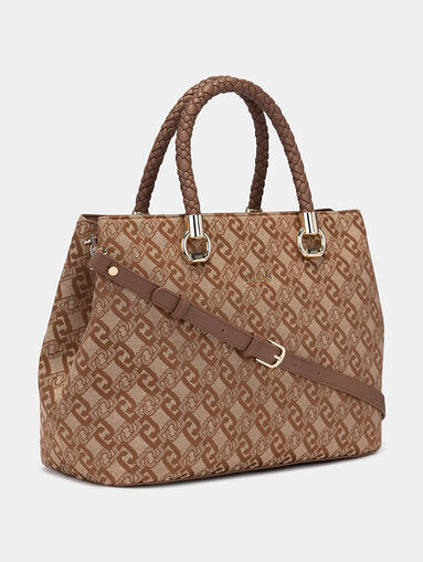 Boston bag with monogram logo print - 3