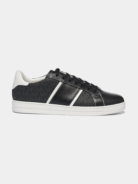 TYLER Black sneakers with logo print - 1